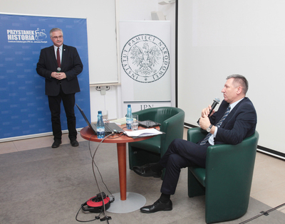 Spotkanie z cyklu „Na północ od Warszawy. Warmia i Mazury w XX w.” – Warszawa, 12 lutego 2019. Fot. Piotr Życieński (IPN)