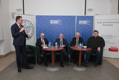 „Obrońca wartości” – spotkanie wspomnieniowe o premierze Janie Olszewskim – Warszawa, 14 lutego 2019. Fot. Piotr Życieński (IPN)