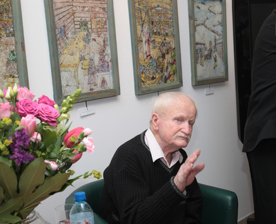 Wystawa prac Stanisława Kulona „Sybiracka Droga Krzyżowa mojej rodziny – lata 1939–1946” – Warszawa, 14 lutego 2019. Fot. Piotr Życieński (IPN)