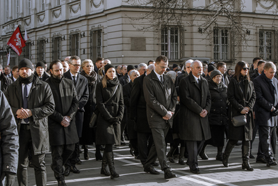 Pożegnanie śp. Jana Olszewskiego – Warszawa, 16 lutego 2019. Fot. Sławek Kasper (IPN)