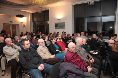 Wykład prof. Amira Weinera „KGB: bezlitosny miecz, niedoskonała tarcza” – Warszawa, 19 lutego 2019. Fot. Piotr Życieński (IPN)