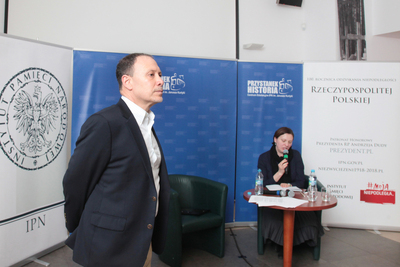 Wykład prof. Amira Weinera „KGB: bezlitosny miecz, niedoskonała tarcza” – Warszawa, 19 lutego 2019. Fot. Piotr Życieński (IPN)