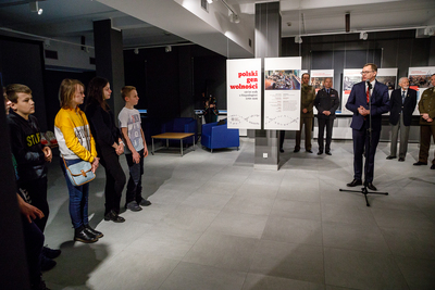 Otwarcie wystawy „Polski gen wolności. 150 lat walk o niepodległość (1768–1918)” w Klubie Garnizonu Warszawa – 20 lutego 2019. Fot. S. Kasper (IPN)