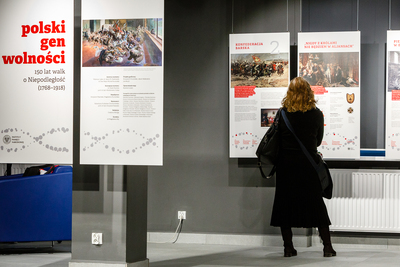 Otwarcie wystawy „Polski gen wolności. 150 lat walk o niepodległość (1768–1918)” w Klubie Garnizonu Warszawa – 20 lutego 2019. Fot. S. Kasper (IPN)