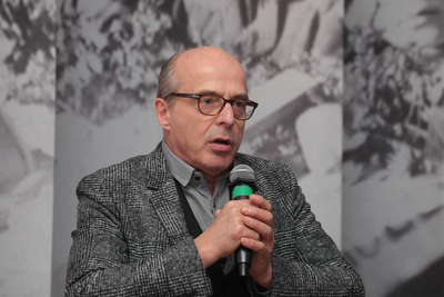 Z cyklu „Historia zza kulis” dyskusja o estradzie w PRL – Warszawa, 20 lutego 2019. Na zdj. Jan Pospieszalski. Fot. Piotr Życieński (IPN)