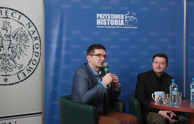 O służbach wywiadowczych i kontrwywiadowczych II RP na spotkaniu z cyklu „Tajemnice wywiadu” Fot. P. Życieński (IPN)