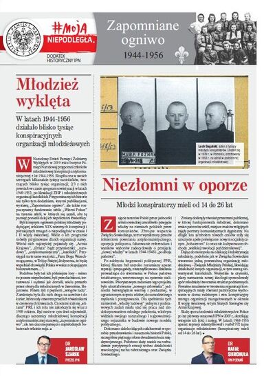 Dodatek specjalny IPN „Zapomniane ogniwo 1944–1956” – „Nasz Dziennik”, 1 marca 2019