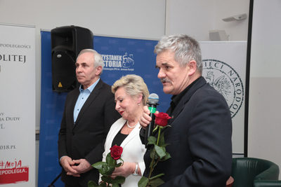 Spotkanie z cyklu „Ludzie Wolności i Solidarności” poświęcone członkom „Solidarności” wrocławskiego Polaru – Warszawa, 28 lutego 2019. Fot. Piotr Życieński (IPN)