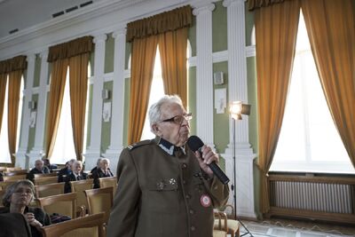 Obchody 75. rocznicy wymordowania mieszkańców Huty Pieniackiej przez żołnierzy Dywizji SS „Galizien” – Warszawa, 28 lutego 2019. Fot. Marta Smolańska (IPN)