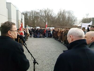 Uroczystości na „Łączce” – 1 marca 2019. Fot. Sławek Kasper (IPN)