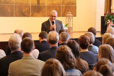 Odsłonięcie tablicy upamiętniającej członków Młodzieżowej Antykomunistycznej Organizacji Jord-Just – Starogard Gdański, 1 marca 2019