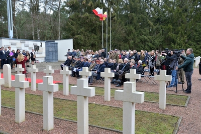Uroczystości odsłonięcia tabliczki nagrobnej porucznika Mikołaja Kirkilewicza na cmentarzu w Lommel – 2 marca 2019 r fot. Grzegorz Fiedorczuk