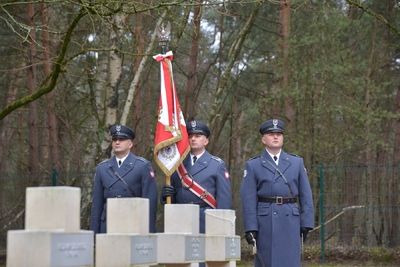 Uroczystości odsłonięcia tabliczki nagrobnej porucznika Mikołaja Kirkilewicza na cmentarzu w Lommel – 2 marca 2019 r fot. Grzegorz Fiedorczuk