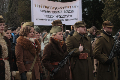 Uroczystości na „Łączce” – 1 marca 2019. Fot. Piotr Życieński (IPN)