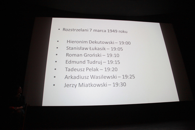 Pokaz filmu „Zapora” dla młodzieży szkolnej – Warszawa, 7 marca 2019. Fot. Piotr Życieński (IPN)