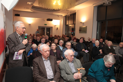 Wykład dr. hab. Mirosława Szumiły w Klubie Historycznym im. gen. Stefana Roweckiego „Grota” – Warszawa, 12 marca 2019. Fot. Piotr Życieński (IPN)
