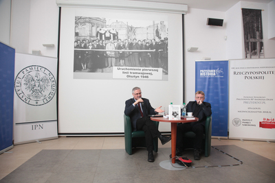 Spotkanie z cyklu „Na północ od Warszawy. Warmia i Mazury w XX w.” – Warszawa, 15 marca 2019. Fot. Piotr Życieński (IPN)