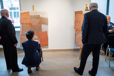 Otwarcie wystawy „Czyny świadczą o człowieku. Polacy udzielający pomocy Żydom podczas Holocaustu na Kresach Wschodnich Rzeczypospolitej Polskiej” – 21 marca 2019. Fot. Sławek Kasper (IPN)