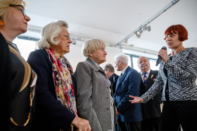 Otwarcie wystawy „Czyny świadczą o człowieku. Polacy udzielający pomocy Żydom podczas Holocaustu na Kresach Wschodnich Rzeczypospolitej Polskiej” – 21 marca 2019. Fot. Sławek Kasper (IPN)