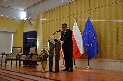 Ambasador RP w Stanach Zjednoczonych Piotr Wilczek. Pokaz filmu „Paszporty Paragwaju” – 19 marca 2019. Fot. Ambasada RP w Waszyngtonie