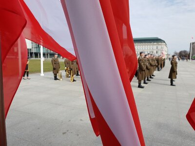 Uroczystości przed Grobem Nieznanego Żołnierza – 24 marca 2019. Fot. Sławek Kasper (IPN)