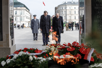 Uroczystości przed Grobem Nieznanego Żołnierza – 24 marca 2019. Fot. Sławek Kasper (IPN)