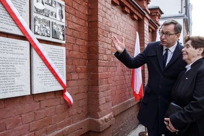 Odsłonięcie tablicy w hołdzie Matce Matyldzie Getter i Siostrom Franciszkankom Rodziny Maryi – Warszawa, 24 marca 2019. Fot. Sławek Kasper (IPN)