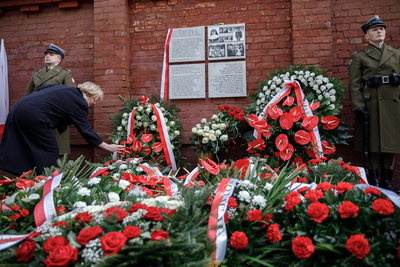 Odsłonięcie tablicy w hołdzie Matce Matyldzie Getter i Siostrom Franciszkankom Rodziny Maryi  – Warszawa, 24 marca 2019. Fot. Sławek Kasper (IPN)