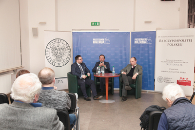 Dyskusja z cyklu „Kościół – Naród – Państwo, czyli niezwykły wiek XX w dziejach Polski” – Warszawa, 29 marca 2019. Fot. Piotr Życieński (IPN)