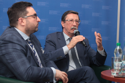 Dr Rafał Łatka i prof. Jan Żaryn Fot. Piotr Życieński (IPN)