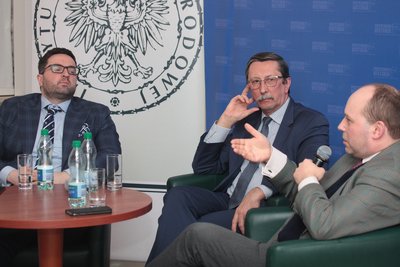 Dyskusja z cyklu „Kościół – Naród – Państwo, czyli niezwykły wiek XX w dziejach Polski” – Warszawa, 29 marca 2019. Fot. Piotr Życieński (IPN)