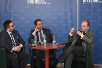 Dyskusja z cyklu „Kościół – Naród – Państwo, czyli niezwykły wiek XX w dziejach Polski” – Warszawa, 29 marca 2019. Fot. Piotr Życieński (IPN)