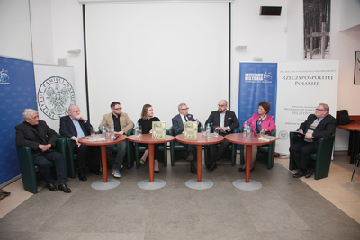 Prezentacja książki Małgorzaty Dygas „Perły, perełki Rzeczypospolitej. Prekursorzy, przedsiębiorcy, patrioci” – Warszawa, 2 kwietnia 2019. Fot. Piotr Życieński (IPN)