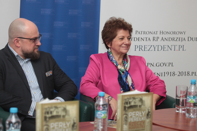 Prezentacja książki Małgorzaty Dygas „Perły, perełki Rzeczypospolitej. Prekursorzy, przedsiębiorcy, patrioci” – Warszawa, 2 kwietnia 2019. Fot. Piotr Życieński (IPN)