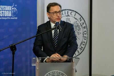 Prezentacja książki „Obudzić naród do wielkości... Wystąpienia Janusza Kurtyki przed Parlamentem RP 2005–2010” – Warszawa, 8 kwietnia 2019. Fot. Marcin Jurkiewicz (IPN)