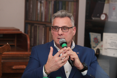 Z cyklu „Tajemnice bezpieki” dyskusja o Urzędzie Ochrony Państwa – Warszawa, 9 kwietnia 2019. Fot. Piotr Życieński (IPN)