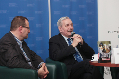 Dyskusja o książce Łukasza Garbala „Jan Józef Lipski. Biografia źródłowa” – Warszawa, 9 kwietnia 2019. Fot. Piotr Życieński (IPN)