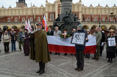 IX Biało-Czerwony Marsz Pamięci w Krakowie upamiętniający ofiary katastrofy smoleńskiej