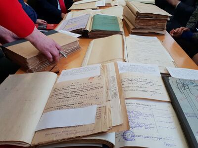 Wizyta w Państwowym Archiwum Obwodu Żytomierskiego – Żytomierz, 11 kwietnia 2019. Fot. Sławek Kasper (IPN)