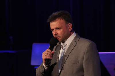 Adam Hlebowicz, dyrektor Biura Edukacji Narodowej IPN. Koncert „Miłość do końca świata…” – 11 kwietnia 2019. Fot. Piotr Życieński (IPN)