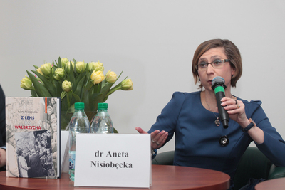 Dyskusja wokół książki dr Anety Nisiobęckiej „Z Lens do Wałbrzycha...” – Warszawa, 11 kwietnia 2019. Fot. Piotr Życieński (IPN)