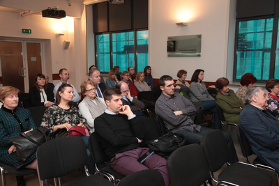 Dyskusja wokół książki dr Anety Nisiobęckiej „Z Lens do Wałbrzycha...” – Warszawa, 11 kwietnia 2019. Fot. Piotr Życieński (IPN)