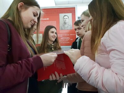 Otwarcie wystawy „Rozkaz nr 00485. Antypolska operacja NKWD na sowieckiej Ukrainie 1937–1938” – Winnica (Ukraina), 12 kwietnia 2019. Fot. Sławek Kasper (IPN)