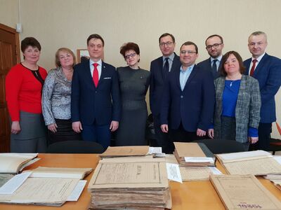 Wizyta w Państwowym Archiwum Obwodu Żytomierskiego – Żytomierz, 11 kwietnia 2019. Fot. Sławek Kasper (IPN)