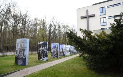 Wystawa „Siostry, […] matkami żydowskich dzieci. Siostry Franciszkanki Rodziny Maryi wobec Zagłady Żydów w czasie II wojny światowej” w Katolickim Centrum Dobre Miejsce – kwiecień 2019. Fot. Karol Regulski/Dobre Miejsce