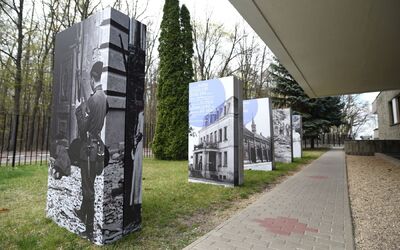 Wystawa „Siostry, […] matkami żydowskich dzieci. Siostry Franciszkanki Rodziny Maryi wobec Zagłady Żydów w czasie II wojny światowej” w Katolickim Centrum Dobre Miejsce – kwiecień 2019. Fot. Karol Regulski/Dobre Miejsce