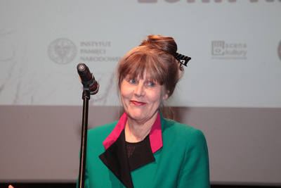 Anna Elisabeth Jessen. Gala Finałowa 10. przeglądu filmowego Echa Katynia – 15 kwietnia 2019. Fot. Piotr Życieński (IPN)