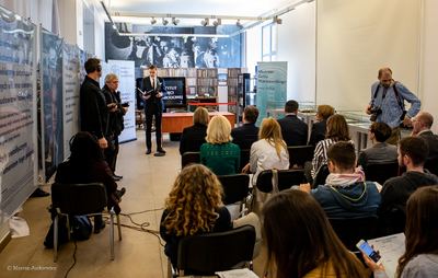 Podpisanie umowy o współpracy pomiędzy Instytutem Pamięci Narodowej a Muzeum Getta Warszawskiego – Warszawa, 17 kwietnia 2019. Fot. Marcin Jurkiewicz