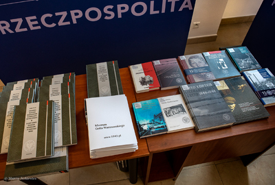 Podpisanie umowy o współpracy pomiędzy Instytutem Pamięci Narodowej a Muzeum Getta Warszawskiego – Warszawa, 17 kwietnia 2019. Fot. Marcin Jurkiewicz