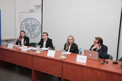 Konferencja naukowa „Księża dla władzy groźni. Duchowni współpracujący z opozycją (1976–1989)”, cz. II – Warszawa, 17 kwietnia 2019. Fot. Piotr Życieński (IPN)